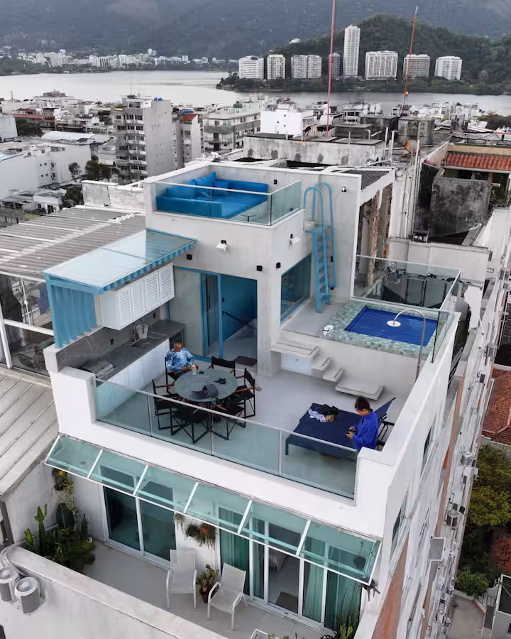 Aerial penthouse daytime